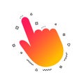 Click pointer icon. Hand cursor sign. Vector Royalty Free Stock Photo