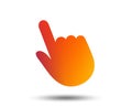 Click pointer icon. Hand cursor sign. Royalty Free Stock Photo
