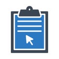 Click project glyph color vector icon Royalty Free Stock Photo
