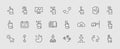 Click Set of Buttons related Vector Icons. Contains such Icons as Cursor, Mouse, Hand, Index Finger, Arrow and more Royalty Free Stock Photo