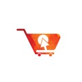 Click shop logo icon design. online shop logo design