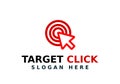 Click target Logo Template Design Vector, Emblem, Design Concept, Creative Symbol, Icon