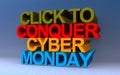 click to conquer cyber monday on blue