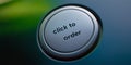 Click to order button showing online shopping concept