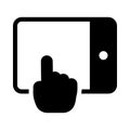 Click vector glyph flat icon Royalty Free Stock Photo