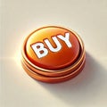 Clickable buy button isolated on a white background, perfect for e-commerce websites Royalty Free Stock Photo