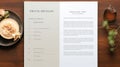 clickable table of contents template Royalty Free Stock Photo