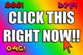 Clickbait flashy colors Royalty Free Stock Photo