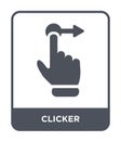 clicker icon in trendy design style. clicker icon isolated on white background. clicker vector icon simple and modern flat symbol