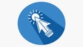 Clicking mouse cursor, symbolizing interaction and digital action, vector design Generative AI Royalty Free Stock Photo