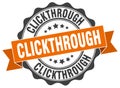 Clickthrough stamp. sign. seal Royalty Free Stock Photo
