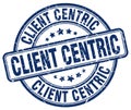 client centric blue stamp Royalty Free Stock Photo