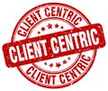 Client centric red stamp Royalty Free Stock Photo