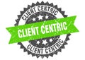 Client centric stamp. client centric grunge round sign. Royalty Free Stock Photo