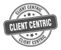 client centric stamp. client centric round grunge sign. Royalty Free Stock Photo