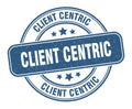 client centric stamp. client centric round grunge sign. Royalty Free Stock Photo