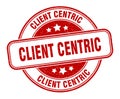 client centric stamp. client centric round grunge sign. Royalty Free Stock Photo