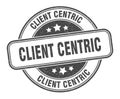 client centric stamp. client centric round grunge sign. Royalty Free Stock Photo