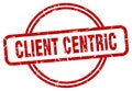 client centric stamp. client centric round grunge sign. Royalty Free Stock Photo