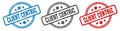 client centric stamp. client centric round isolated sign. Royalty Free Stock Photo