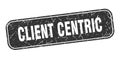 client centric stamp. client centric square grungy isolated sign. Royalty Free Stock Photo