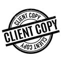 Client Copy rubber stamp