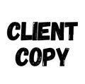 CLIENT COPY stamp on white isolated Royalty Free Stock Photo
