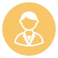Client Isolated Vector icon which can easily modify or edit Royalty Free Stock Photo
