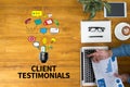 CLIENT TESTIMONIALS Royalty Free Stock Photo