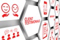 CLIENT TESTIMONIALS concept