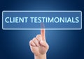 Client Testimonials Royalty Free Stock Photo