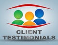 Client Testimonials Royalty Free Stock Photo