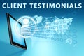 Client Testimonials Royalty Free Stock Photo