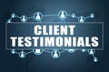 Client Testimonials Royalty Free Stock Photo