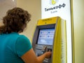 Client uses Tinkoff Bank self-service office