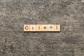client word written on wood block. client text on table, concept Royalty Free Stock Photo