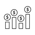 Client worth, customer profitability Vector Icon which can easily modify Royalty Free Stock Photo