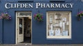 Clifden Pharmacy downtown, Ireland.