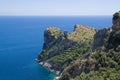 Cliff on the Amalfi coast Royalty Free Stock Photo