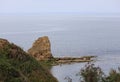 cliff in the area where the Normandy landing of the allies was carried out during the Second World War in France