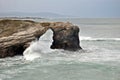 Cliff with awesome Wild Sea Royalty Free Stock Photo