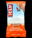 Cliff Bar Energy Bar Crunchy Peanut Butter on a Black Backdrop