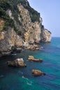 Cliff at Buciero mountain, Cantabria, Spain Royalty Free Stock Photo