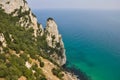 Cliff at Buciero mountain, Cantabria, Spain Royalty Free Stock Photo