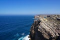 Cliff at Cabo Sao Vicente on a sunny day, Algarve, Portugal