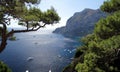 Cliff in Capri island Royalty Free Stock Photo