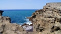 Cliff in the Cueva del Indio, Arecibo, Puerto Rico Royalty Free Stock Photo