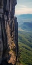 Breathtaking Rubber Cliff: A Monumental Scale View Of Nature