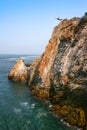 Cliff diver in Acapulco, mexico. Royalty Free Stock Photo