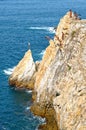 Cliff Divers jump at La Quebrada - Acapulco - Mexico Royalty Free Stock Photo